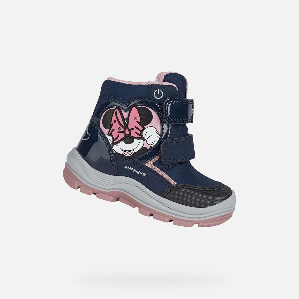 Geox Boots Navy Flanfil Abx Girl - Geox Baby Shoes - MTAZJI647